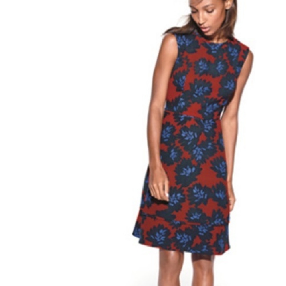 J. Crew Floral Skater Dress Size 2